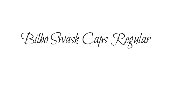 Bilbo Swash Caps Regular Logo
