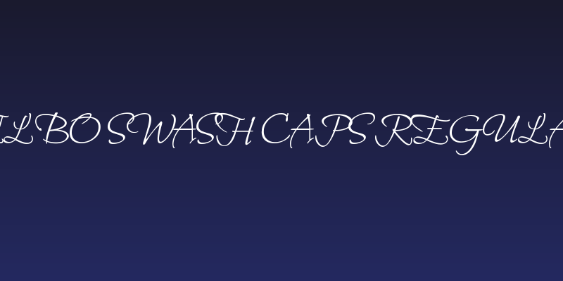 Bilbo Swash Caps Regular Social Header