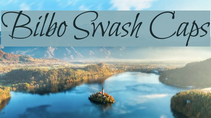 Bilbo Swash Caps Font examples