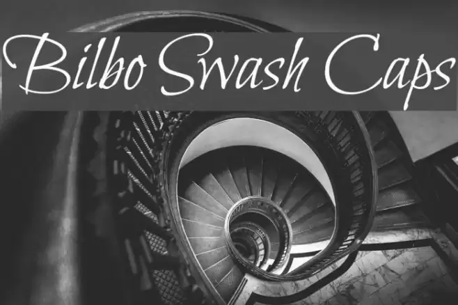 Bilbo Swash Caps Font examples