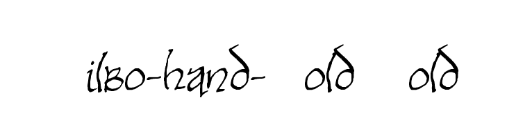 Bilbo-hand-Bold Bold Font