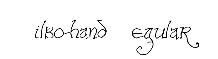 Bilbo-hand Regular Font