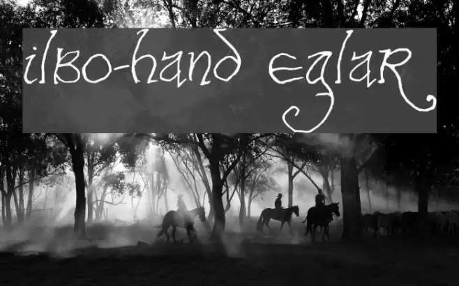 Bilbo-hand Regular フォント examples