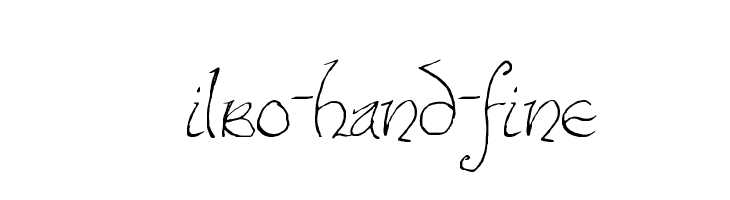 Bilbo-hand-fine Font