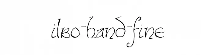 Bilbo-hand-fine  les polices de caractères gratuit tlcharger