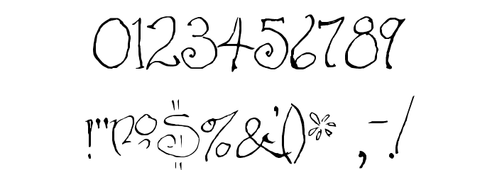Bilbo-hand-fine Font OTHER CHARS