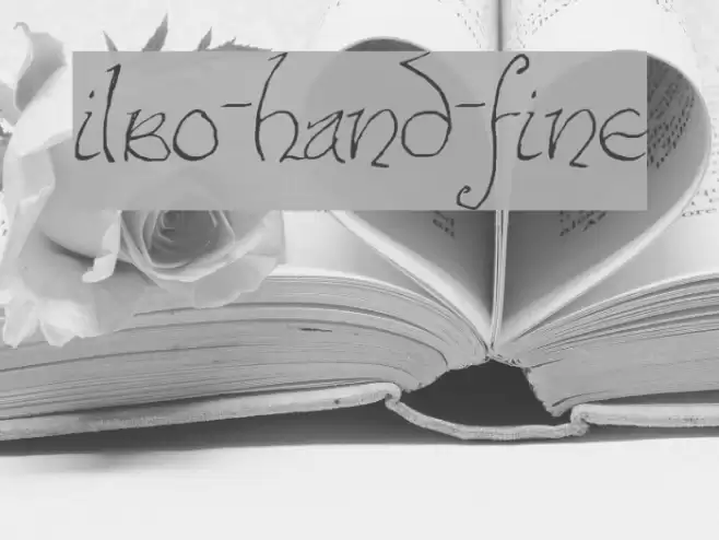 Bilbo-hand-fine Font examples