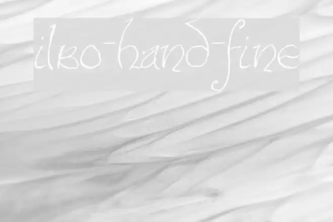 Bilbo-hand-fine Font examples