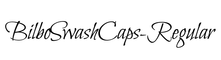 BilboSwashCaps-Regular Font