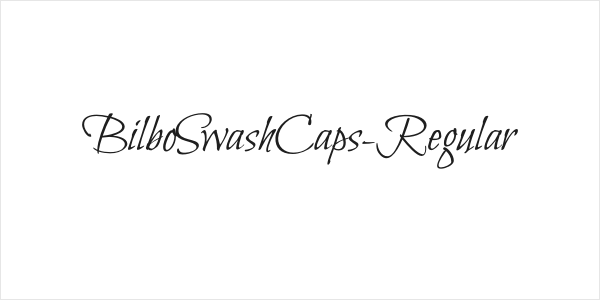 BilboSwashCaps-Regular Logo