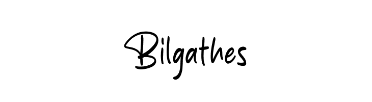 Bilgathes  フリーフォントのダウンロード