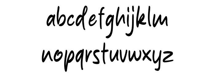Bilgathes Font LOWERCASE