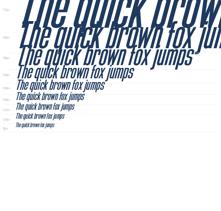 Bilgen Demo Extra Bold Right Waterfall