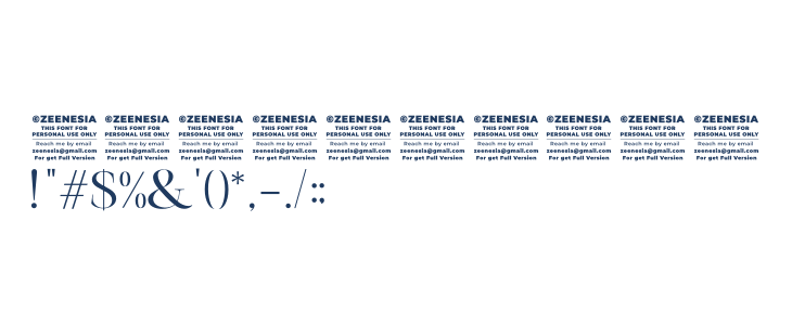 Bilgie Personal Use Only Other Characters