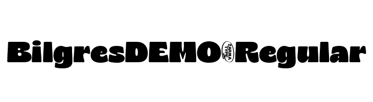BilgresDEMO-Regular  font caratteri gratis