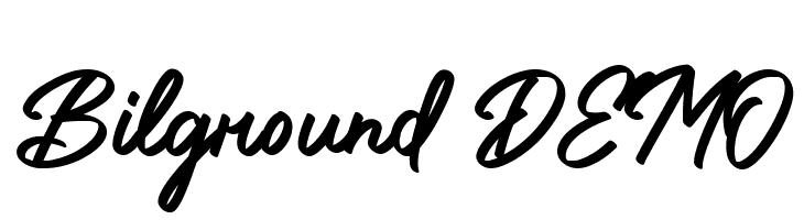 Bilground DEMO  フリーフォントのダウンロード