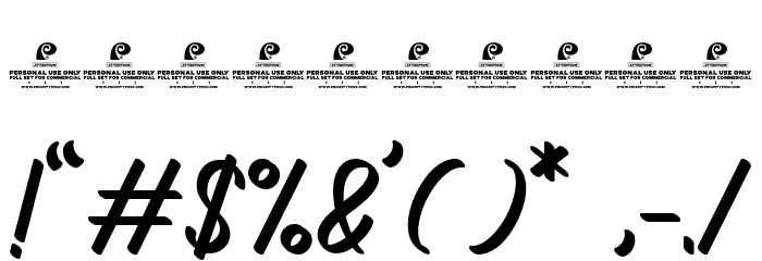 Bilground DEMO Font OTHER CHARS