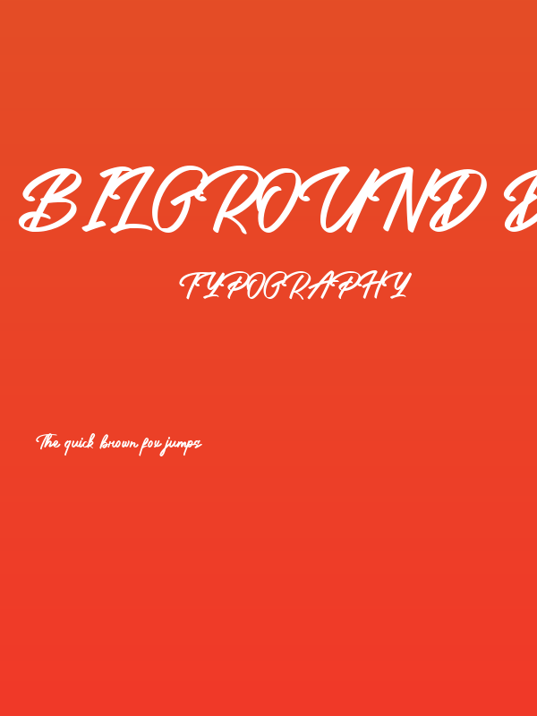 Bilground DEMO Poster