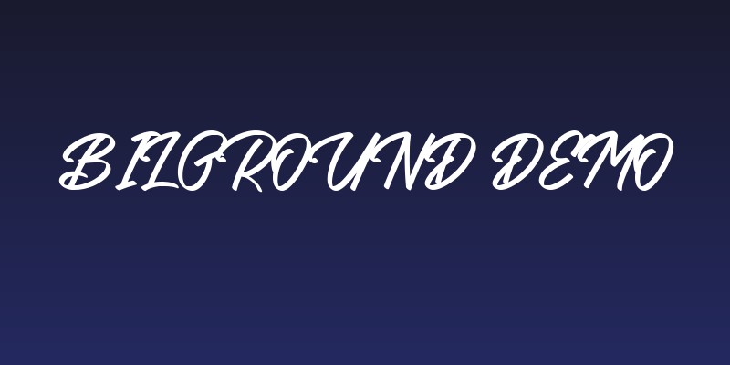 Bilground DEMO Social Header