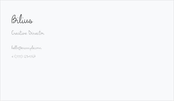 Bilius Business Card