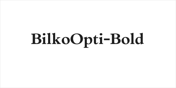 BilkoOpti-Bold Logo