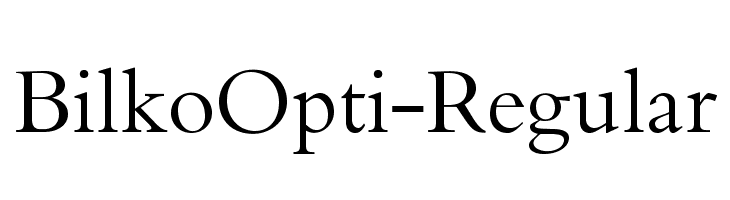 BilkoOpti-Regular Font