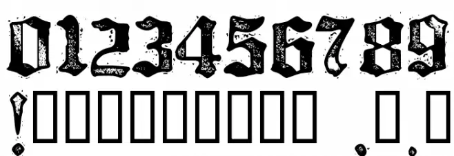 Bill Hicks 5 Font OTHER CHARS