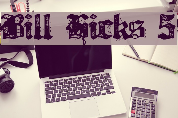 Bill Hicks 5 Font examples