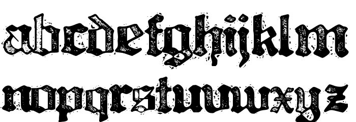 Bill Hicks 5 Font LOWERCASE