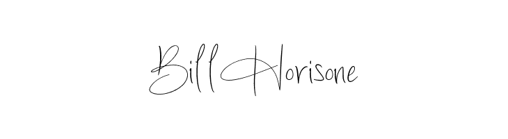 Bill Horisone  font caratteri gratis
