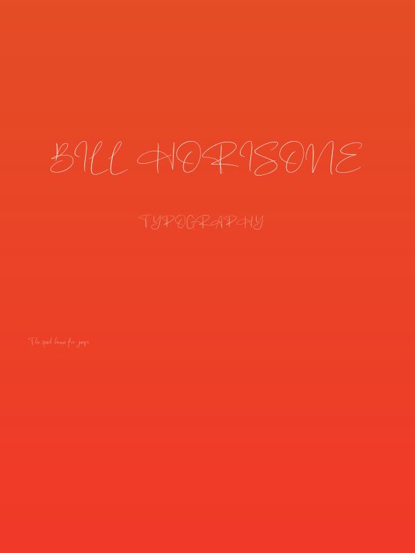 Bill Horisone Poster