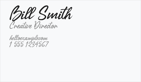 Bill Smith Business Card