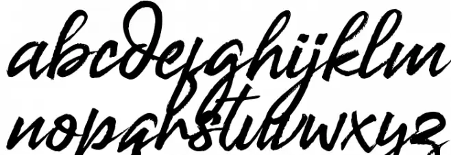 Bill Smith Schriftart Kleinbuchstaben