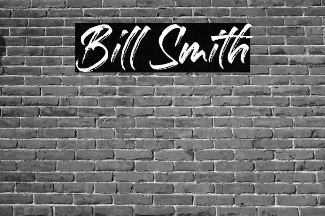 Bill Smith Caratteri examples