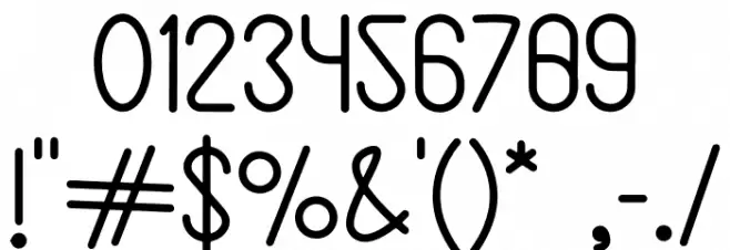 Billa Summer Font OTHER CHARS