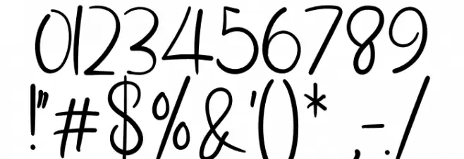 Billabong フォント その他の文字