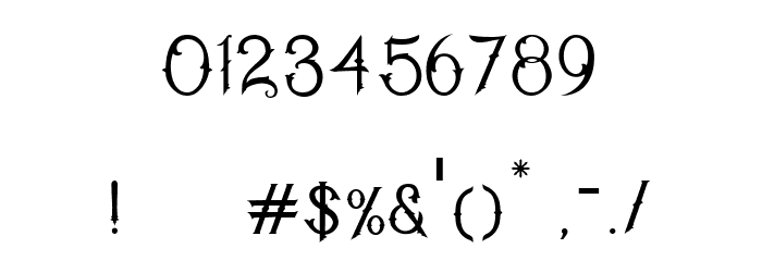 Billady Savior Demo Font OTHER CHARS