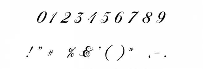 Billaneiva Font OTHER CHARS