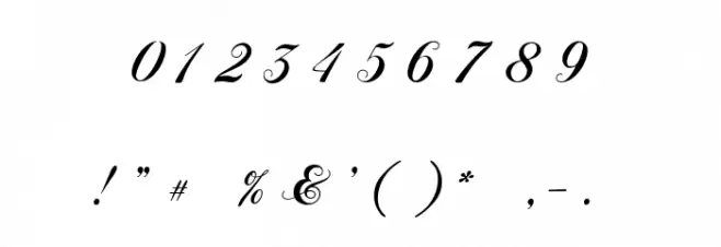 Billaneiva Font OTHER CHARS