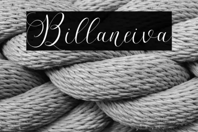Billaneiva Font examples