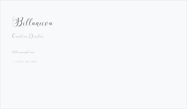 Billaneiva Business Card