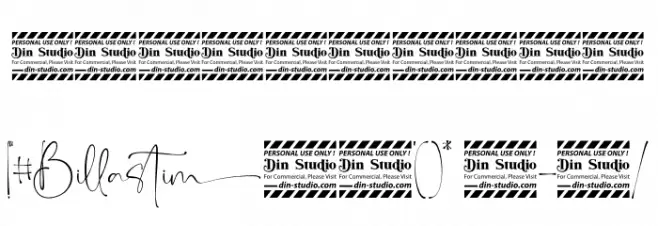 Billastim Personal Use Font OTHER CHARS