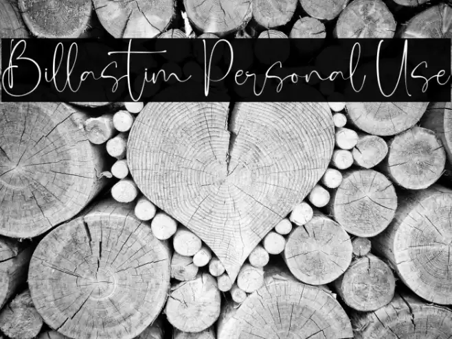 Billastim Personal Use Font examples