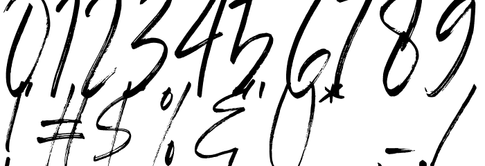 Billbest Demo Font OTHER CHARS