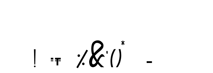 Billbo Font OTHER CHARS