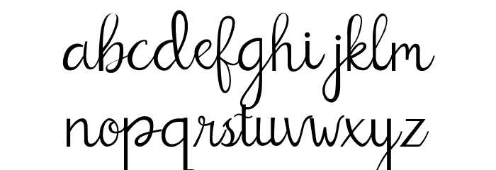 Billbo Font LOWERCASE