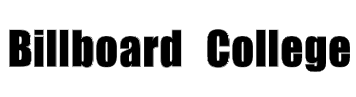 Billboard College  免费字体下载