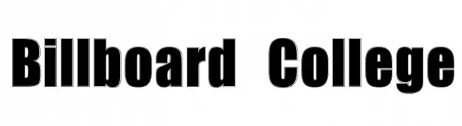 Billboard College  Frei Schriftart Herunterladen