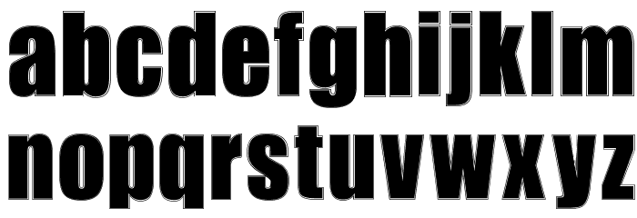 Billboard College Font LOWERCASE