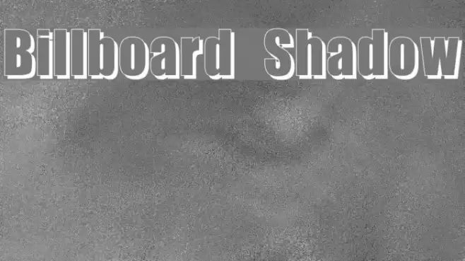 Billboard Shadow Font examples